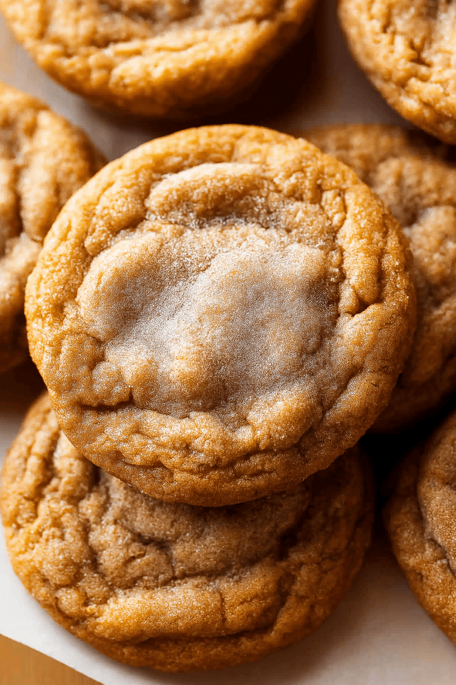 Chewy Pumpkin Snickerdoodle Cookies