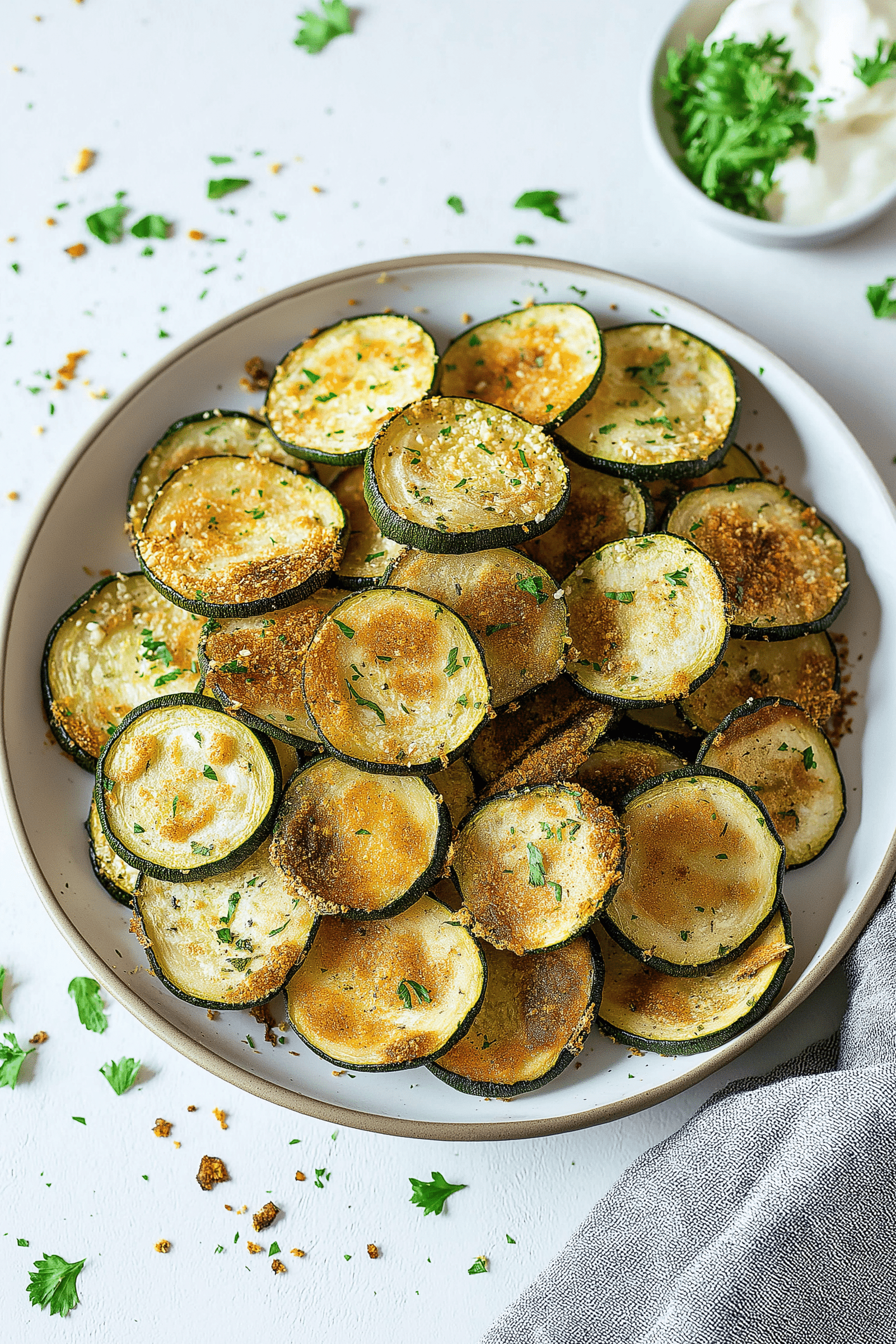 crispy baked zucchini chips