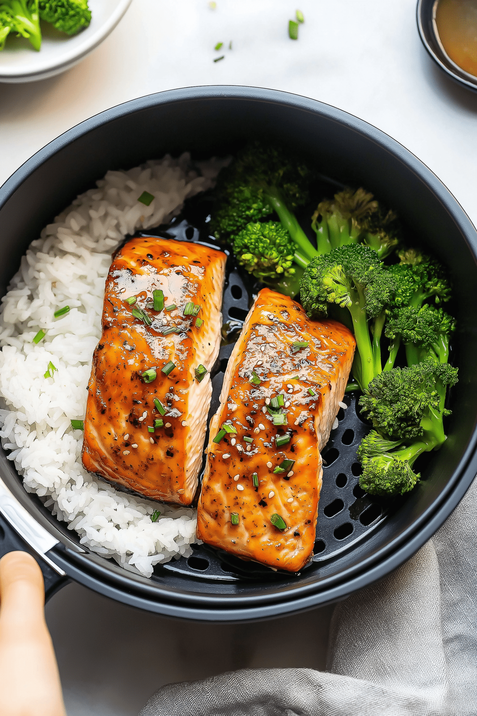 Air Fryer Honey Garlic Salmon