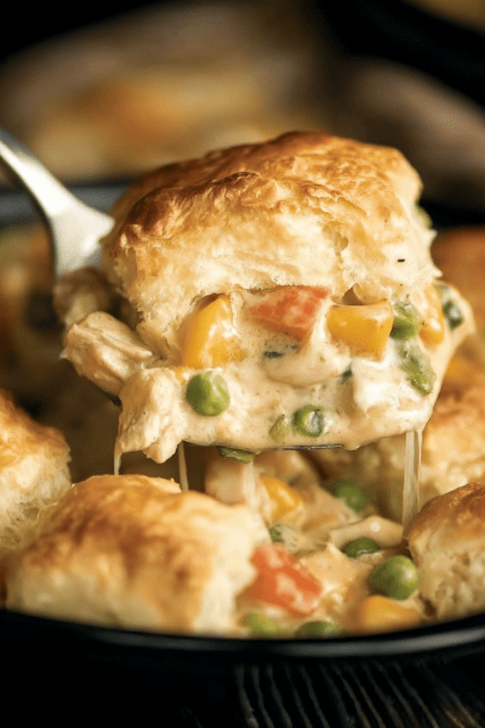 Chicken Pot Pie with Biscuits