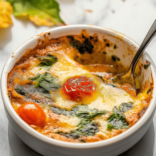 Baked Feta Eggs