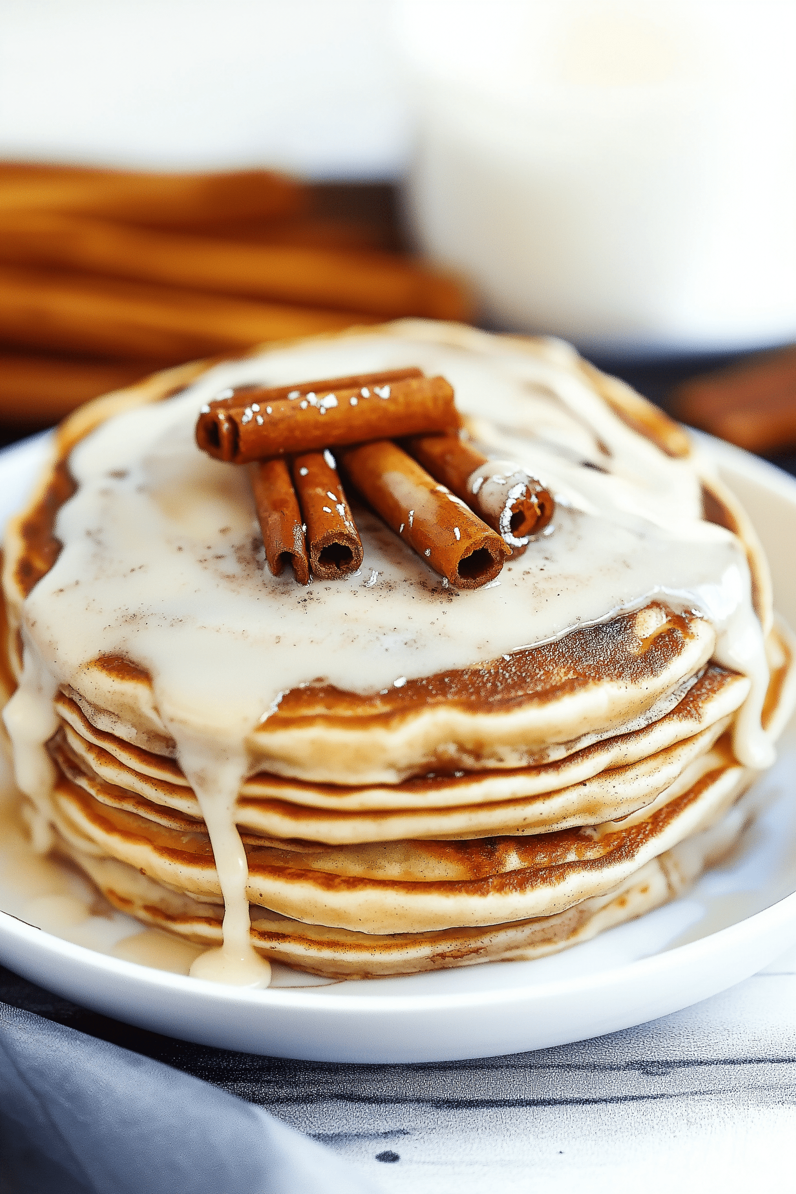 Cinnamon Roll Pancakes