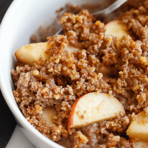 Healthy Breakfast Apple Crumble