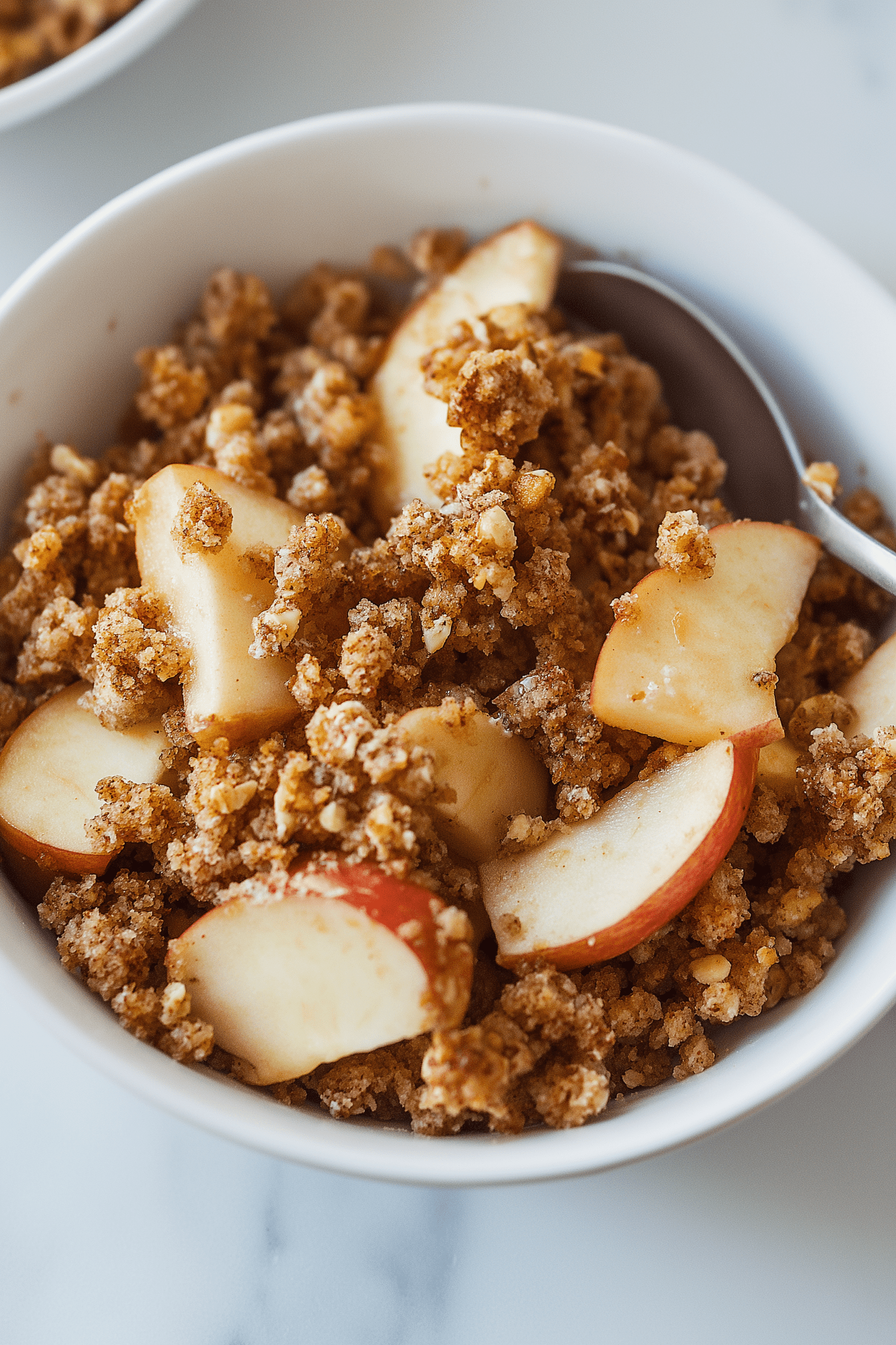 Healthy Breakfast Apple Crumble