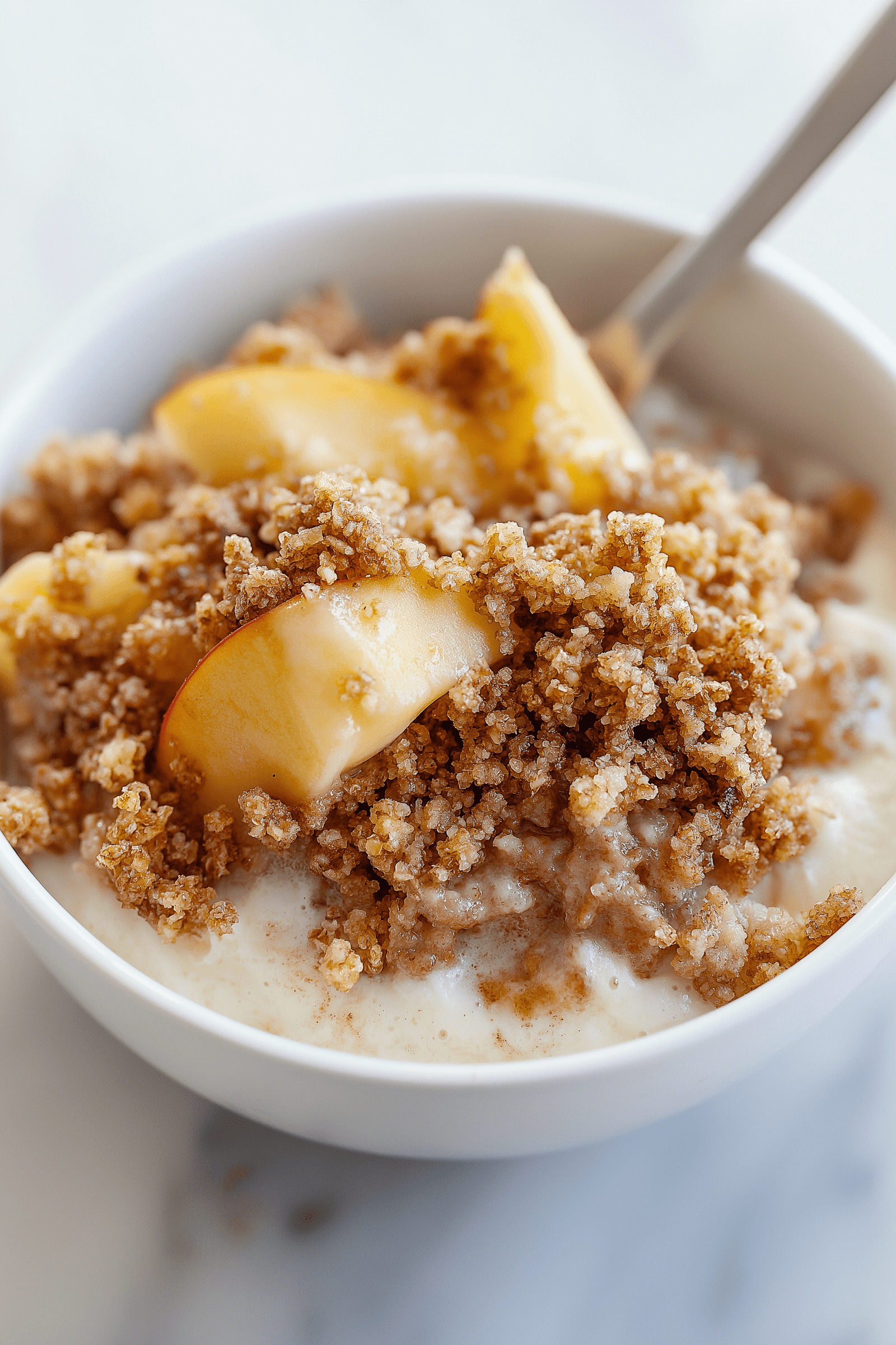 Healthy Breakfast Apple Crumble