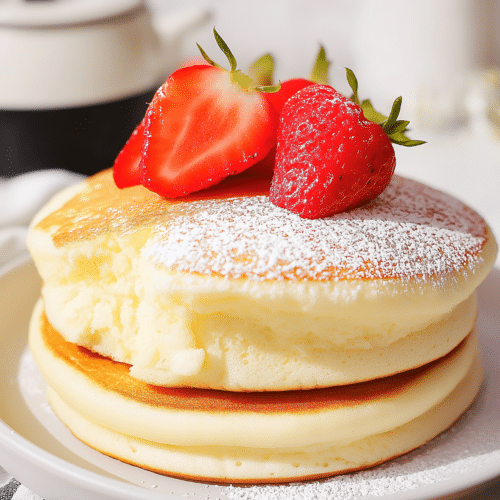 Fluffy Japanese Soufflé Pancakes