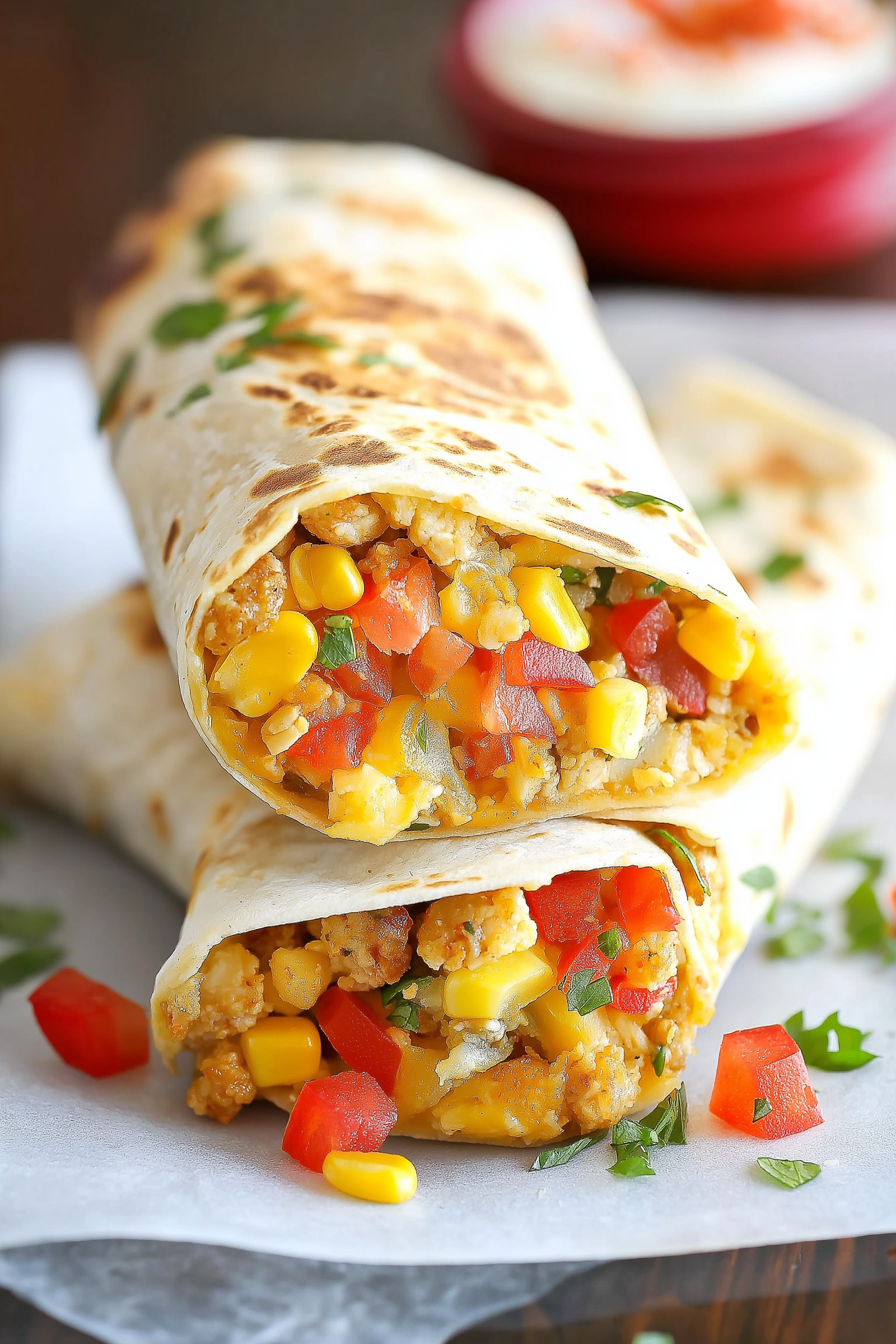 Freezer Breakfast Burritos