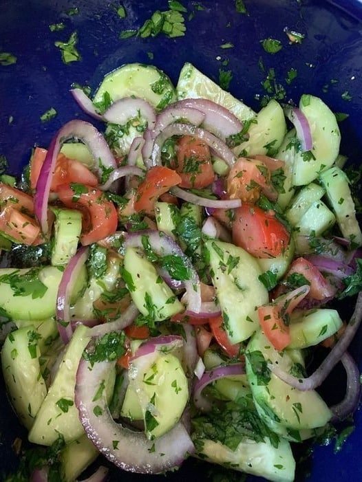 Refreshing Cucumber Tomato Salad