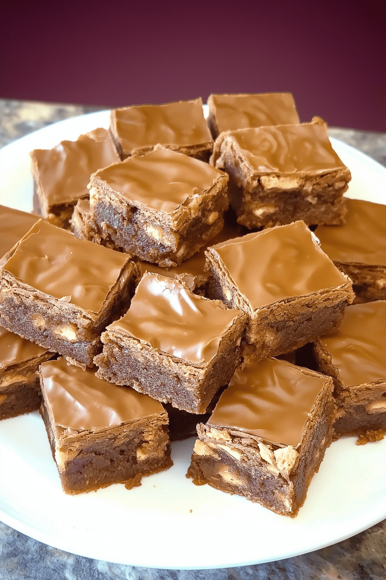 Chewy Snickers Brownies