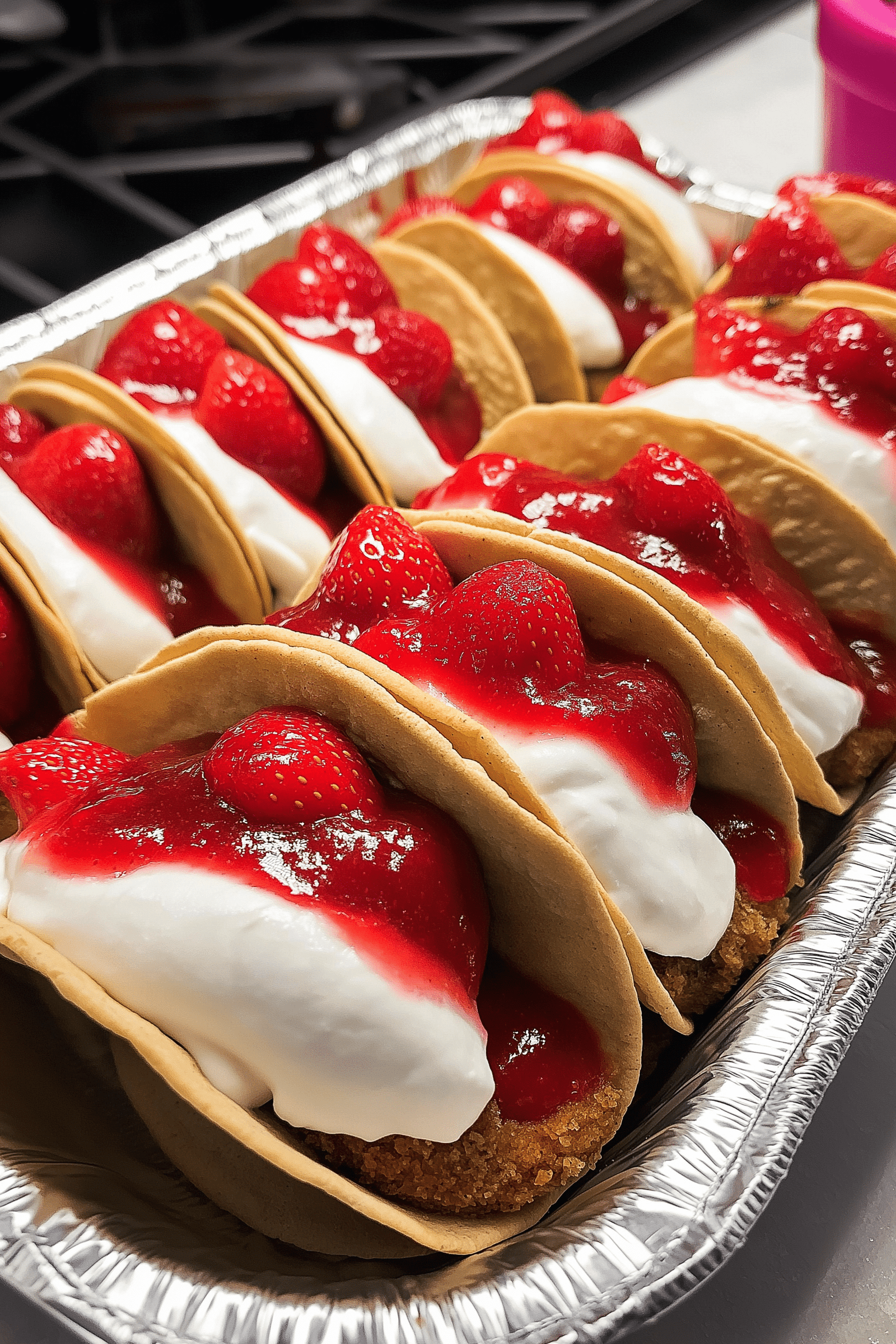 Mini Strawberry Cheesecake Tacos Recipe