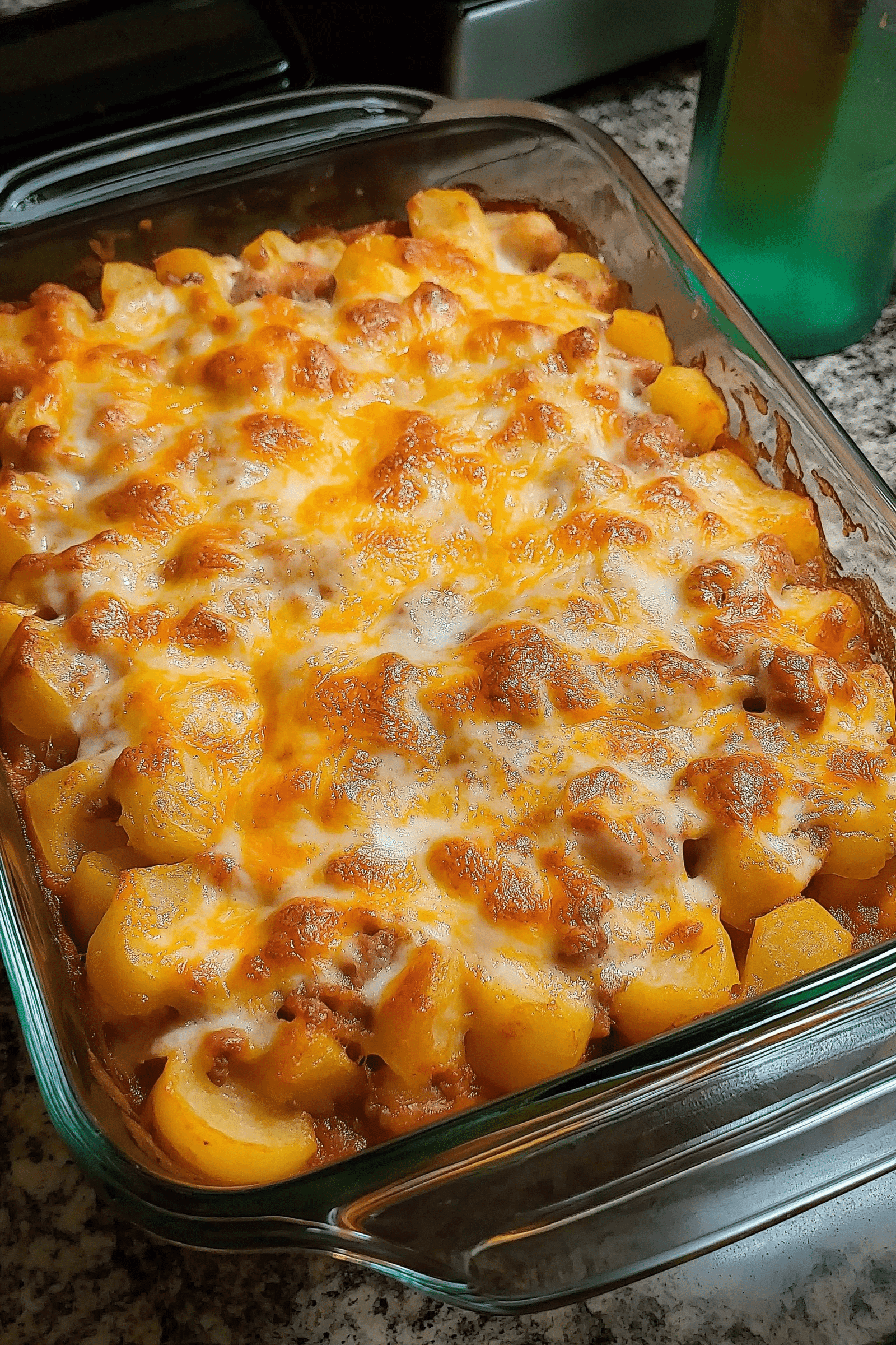 Cheesy Hamburger Potato Casserole