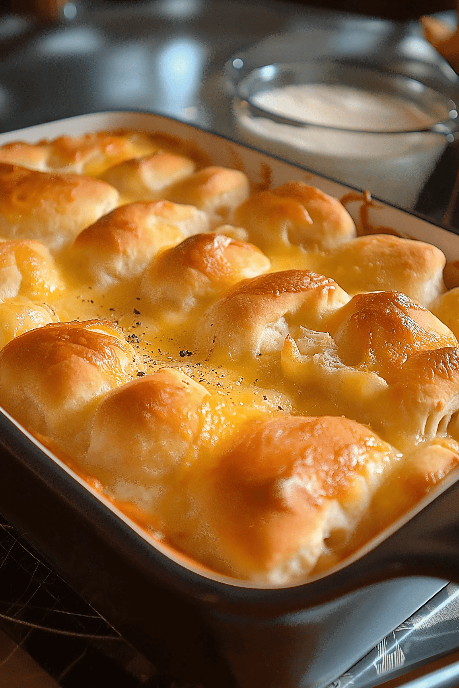 Chicken Bubble Biscuit Bake Casserole