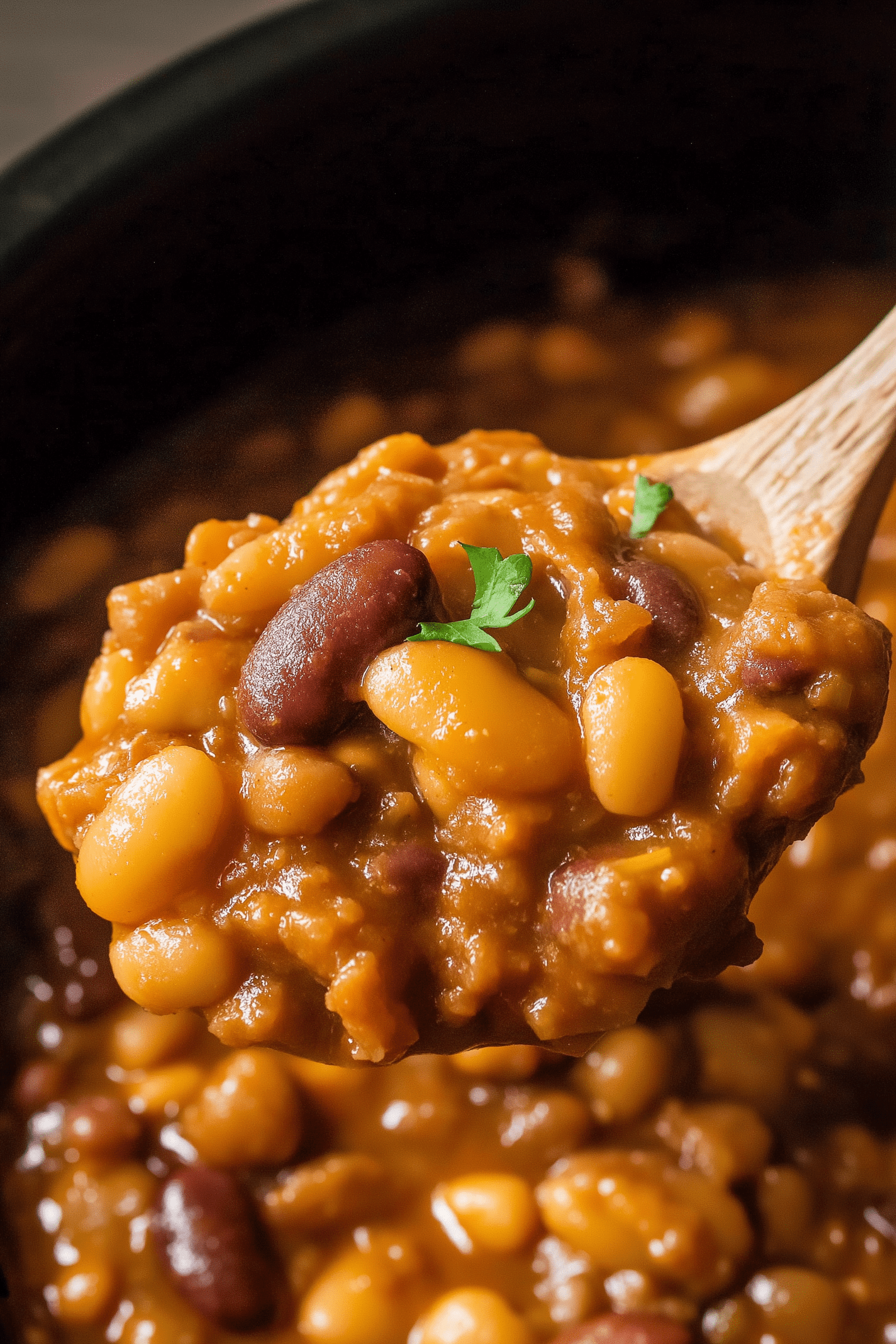 Crockpot Cowboy Beans