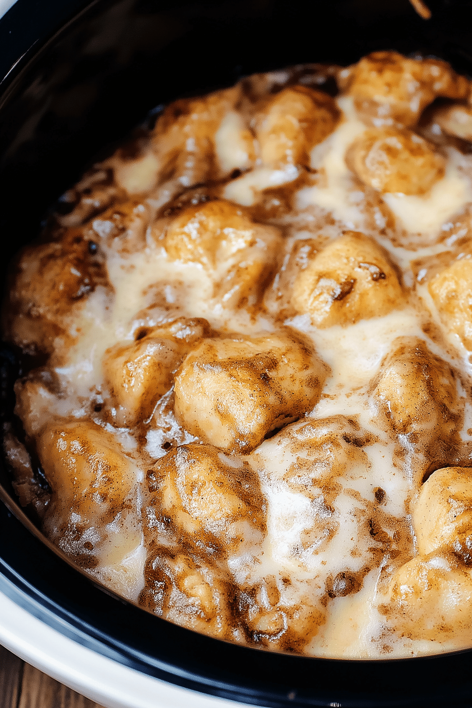 Crock Pot Cinnamon Roll Casserole