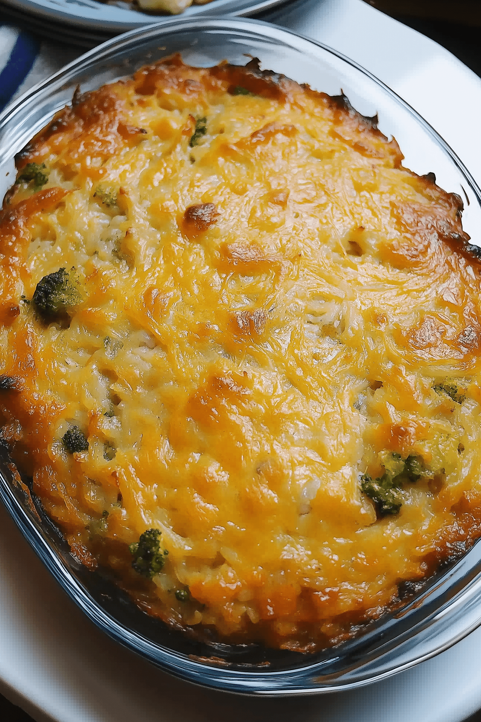 Broccoli Rice Chicken and Cheese Casserole Recipe