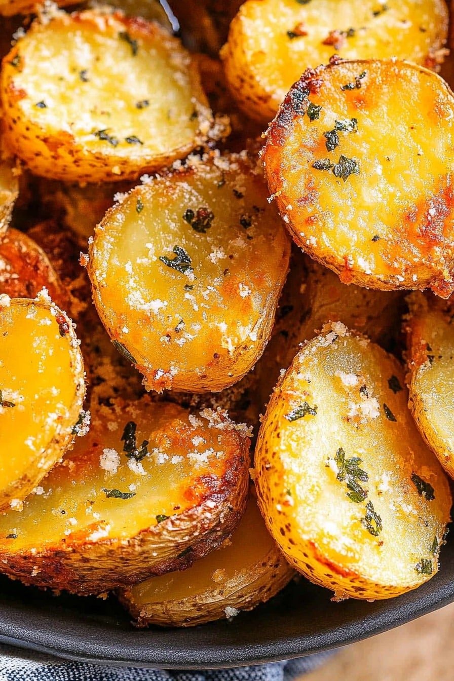 Crispy Crunchy Parmesan Potatoes – Golden, Crunchy, and Full of Flavor