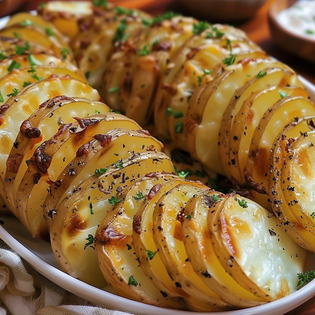 Crispy Sliced Baked Potatoes