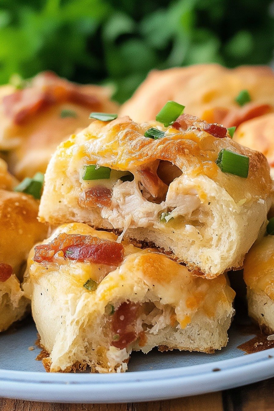 Chicken Bacon Ranch Pull Apart Rolls