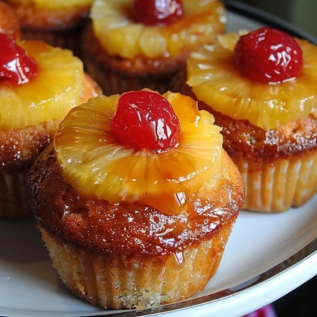 Pineapple Upside-Down Cupcakes