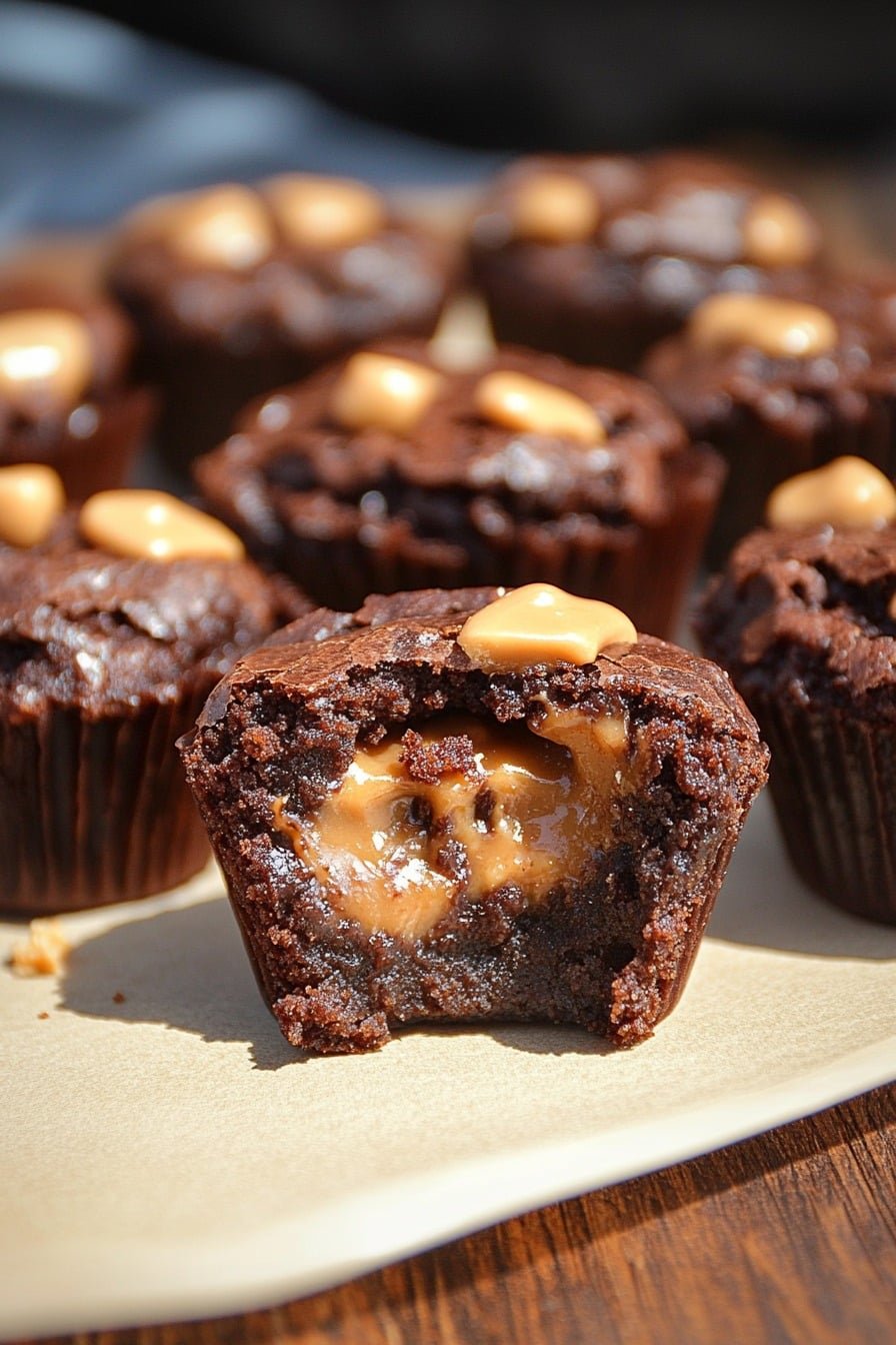 CHOCOLATE PEANUT BUTTER BROWNIE