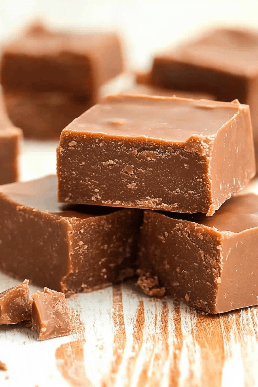 2-Ingredient Fudge Final Dish Presentation