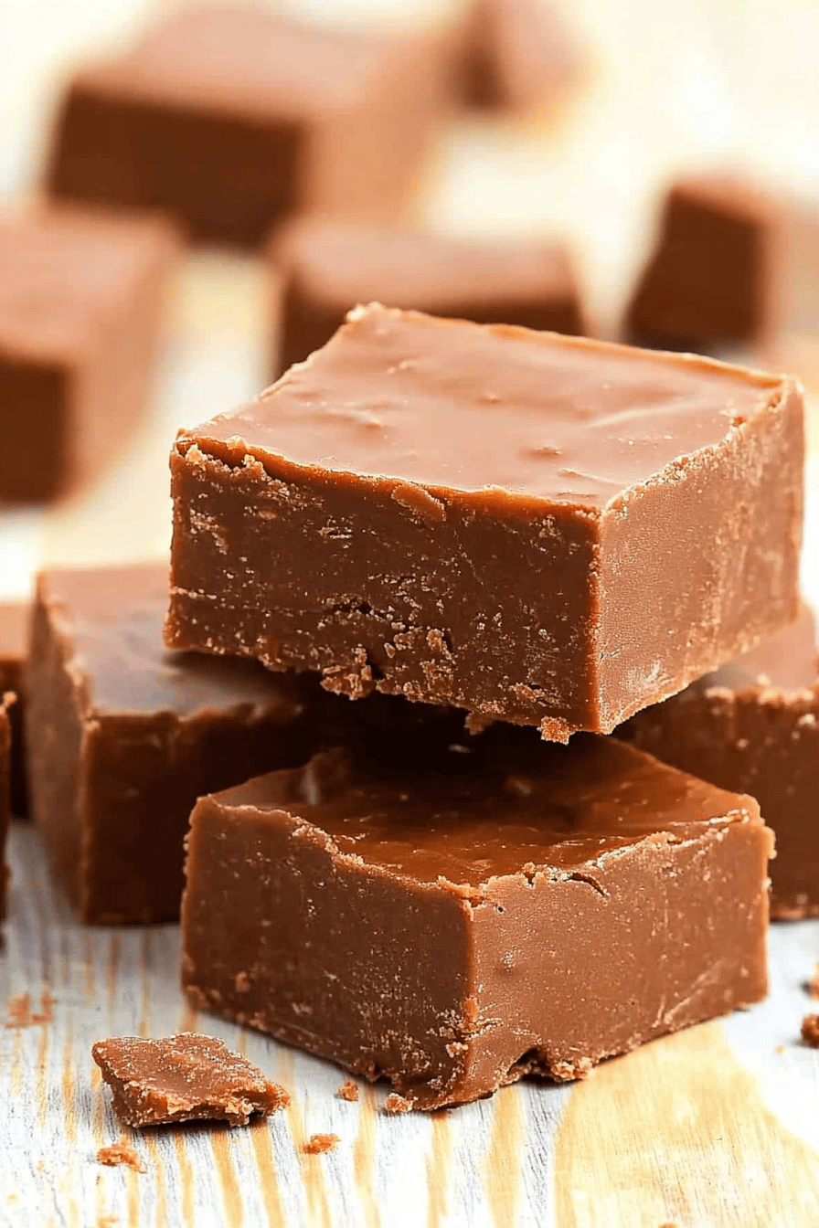 2-Ingredient Fudge Final Dish Presentation