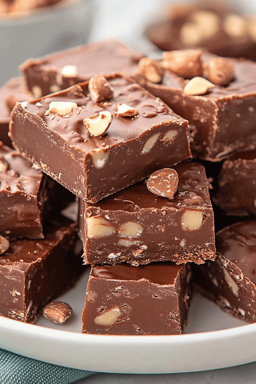 4-Ingredient Fudge Final Dish Presentation