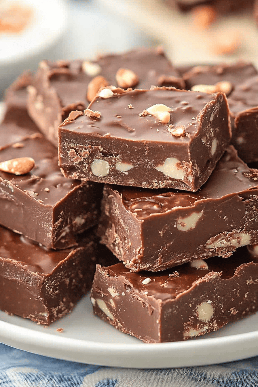 4-Ingredient Fudge Final Dish Presentation