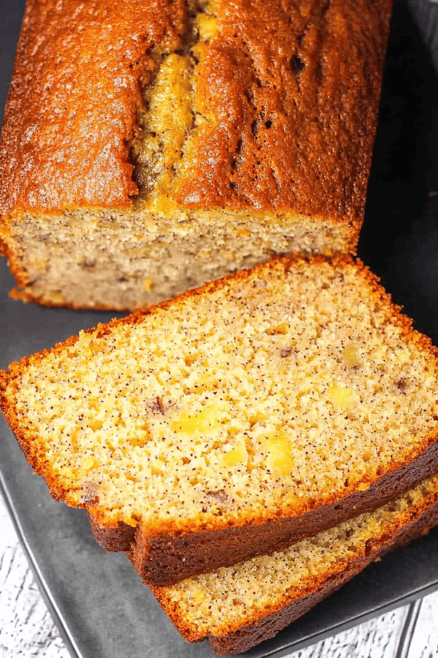 4-ingredient banana bread Final Dish Presentation