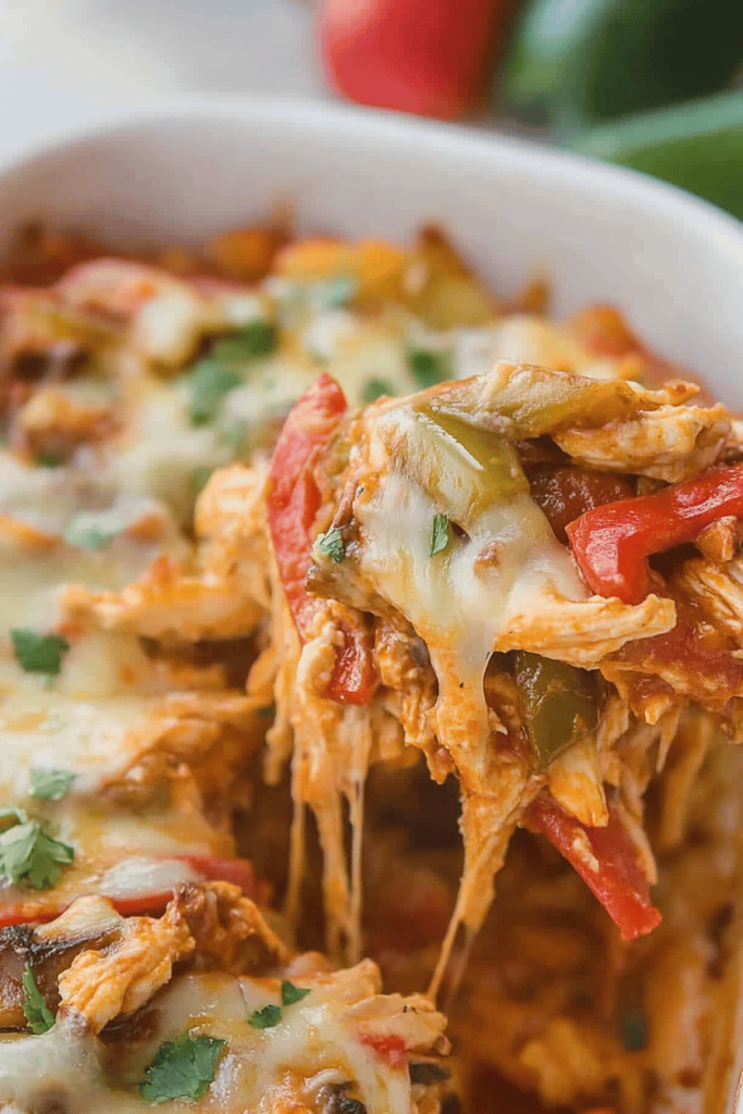7-Layer Chicken Fajita Casserole