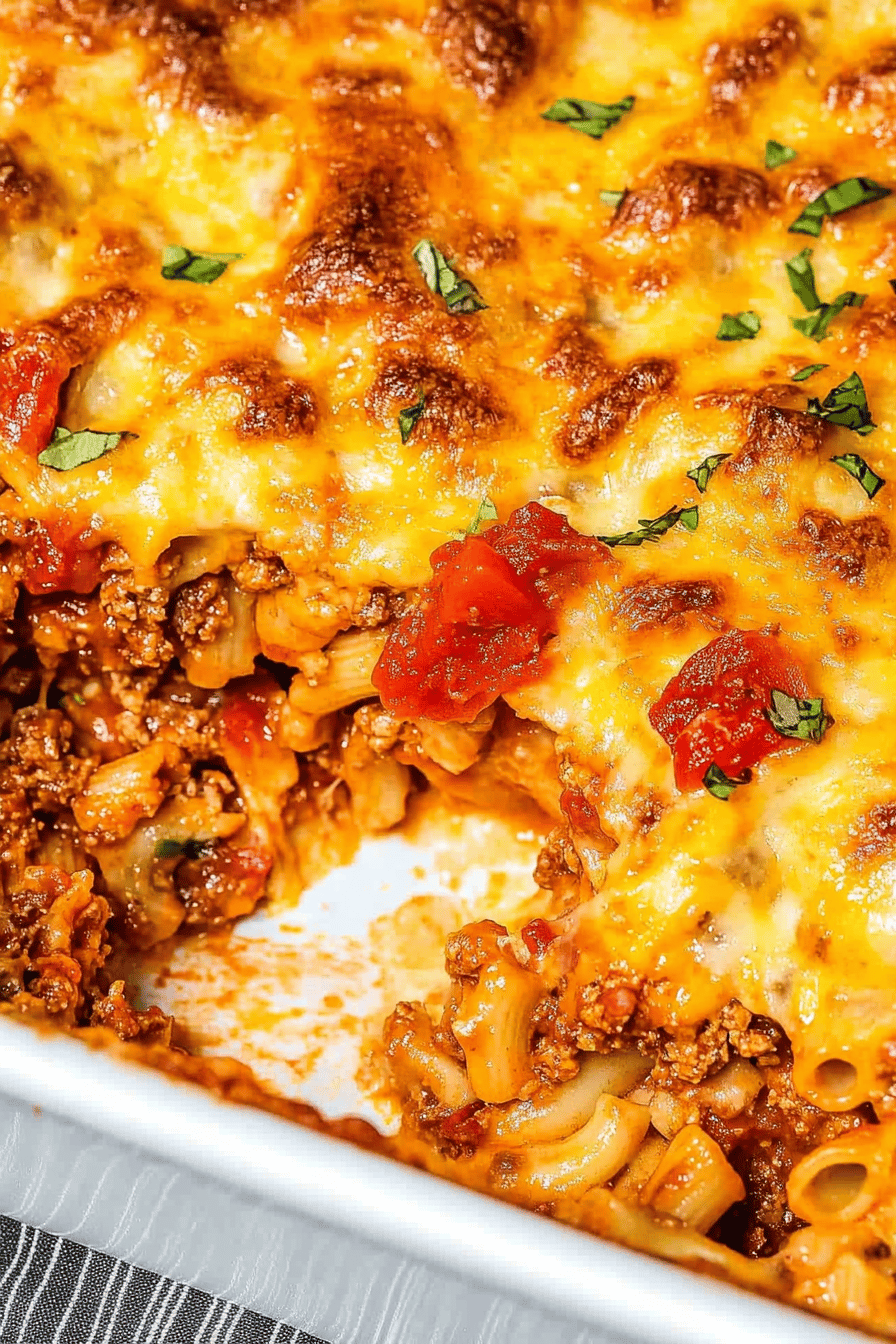 7-Layer Taco Pasta Casserole ingredients