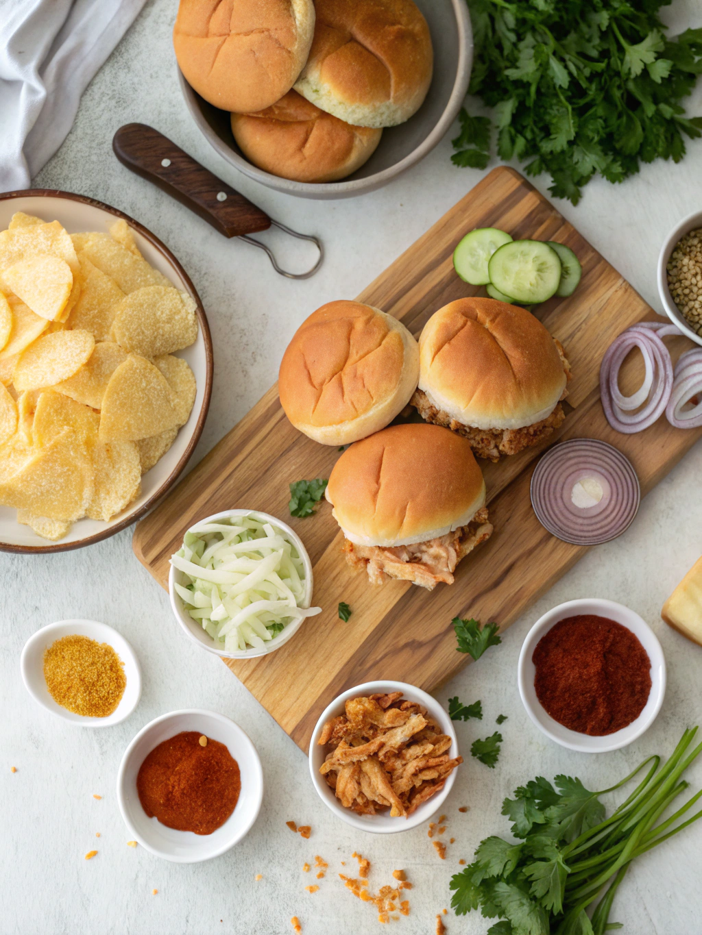 BBQ Fritos Chicken Sandwiches ingredients