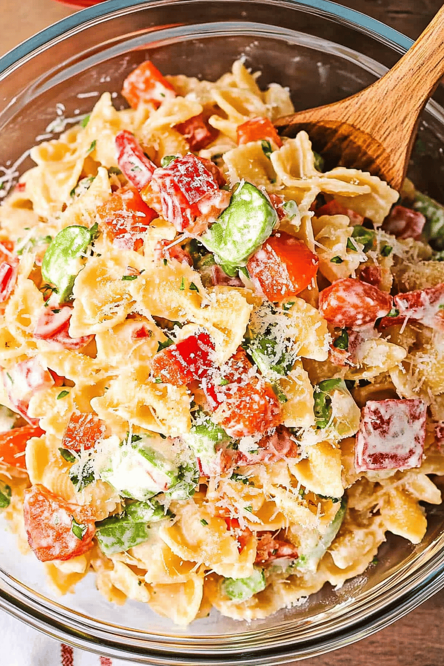 BLT Pasta Salad ingredients
