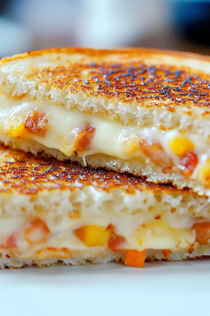 Bacon Banana Peppers Grilled Cheese