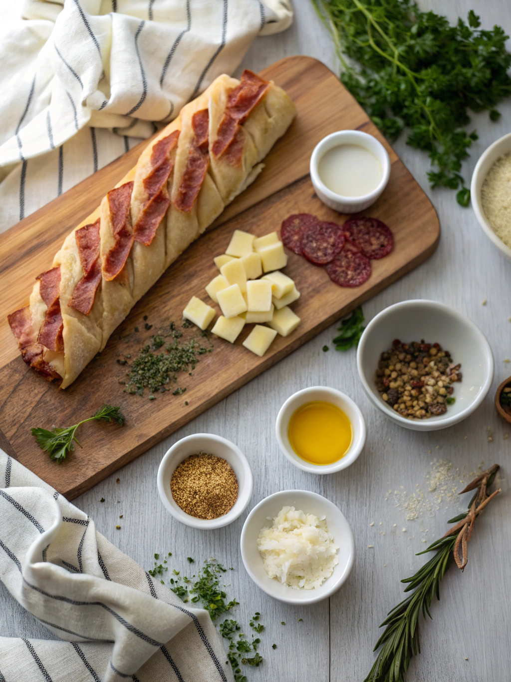 Bacon Cheese Dog Crescent Braid ingredients