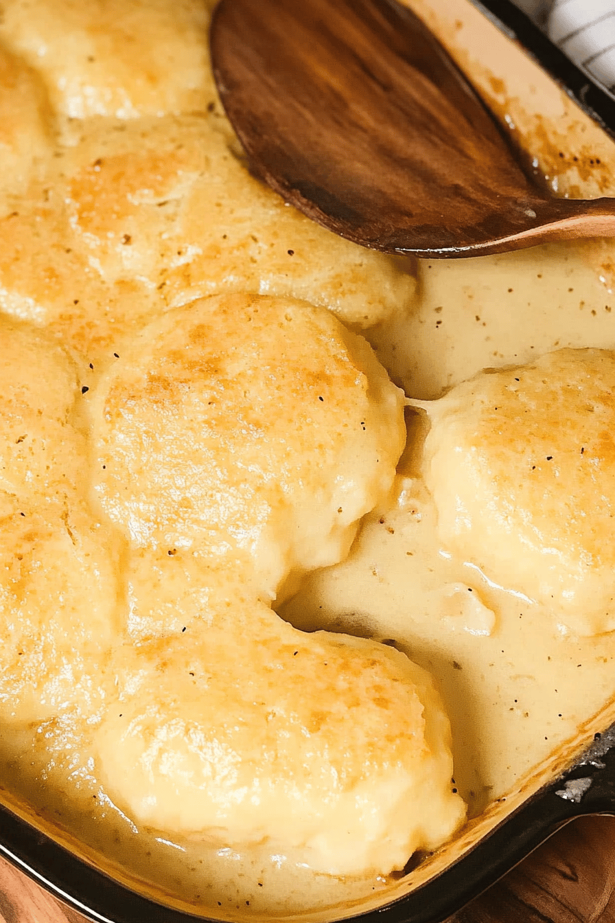 Baked Chicken and Dumplings Final Dish Presentation