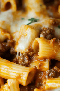 Baked Rigatoni Bolognese