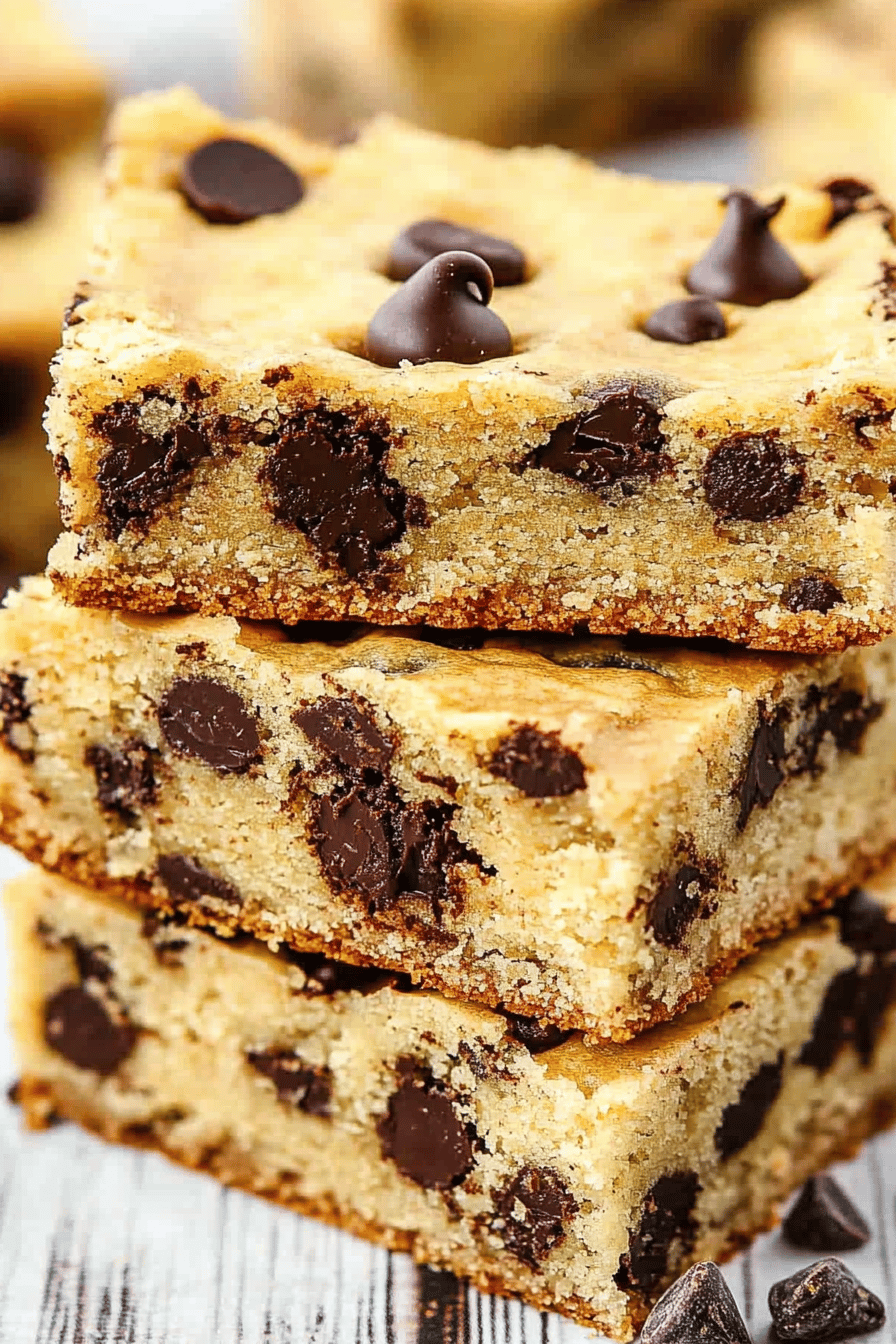 Banana Chocolate Chip Bars Final Dish Presentation
