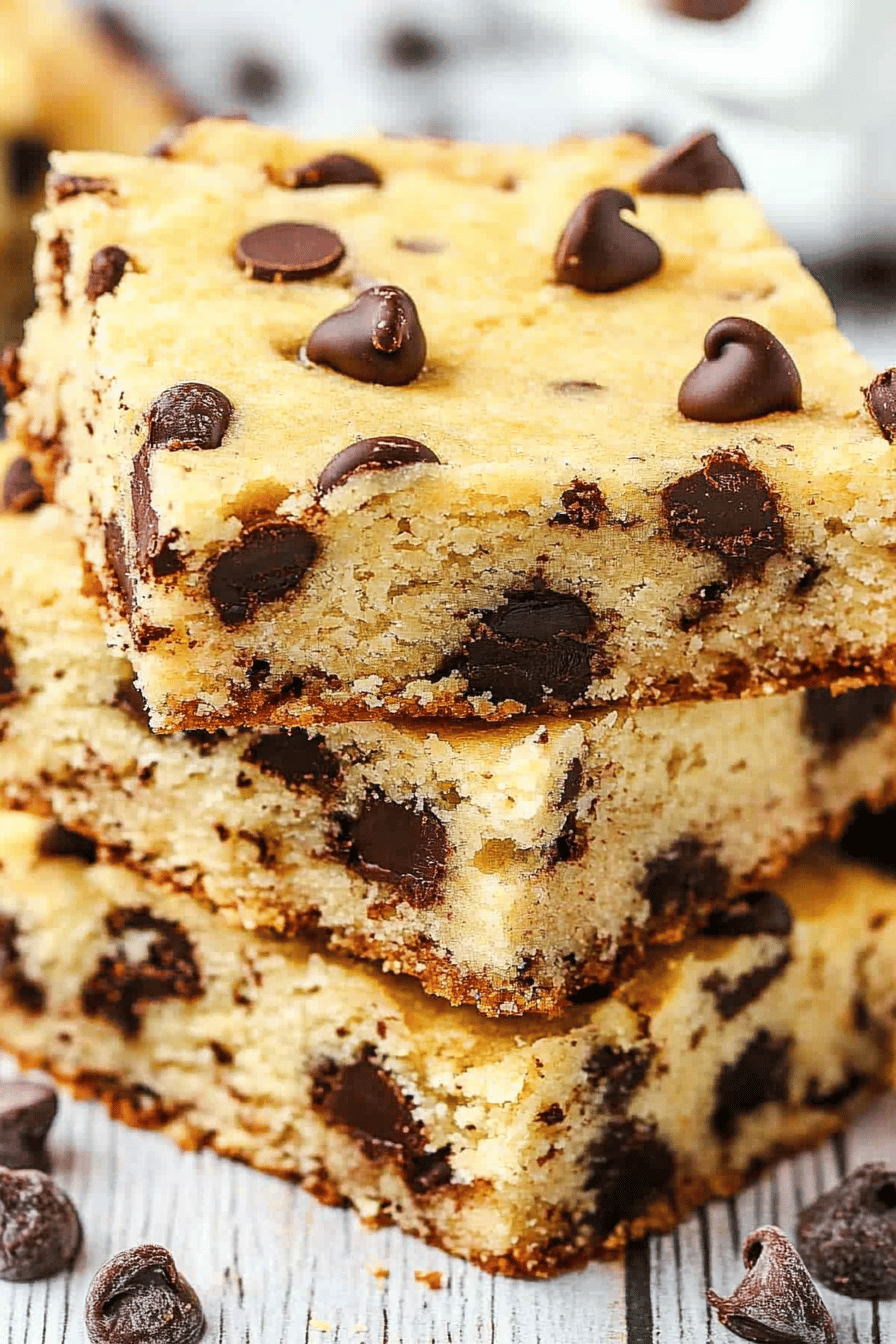 Banana Chocolate Chip Bars Final Dish Presentation