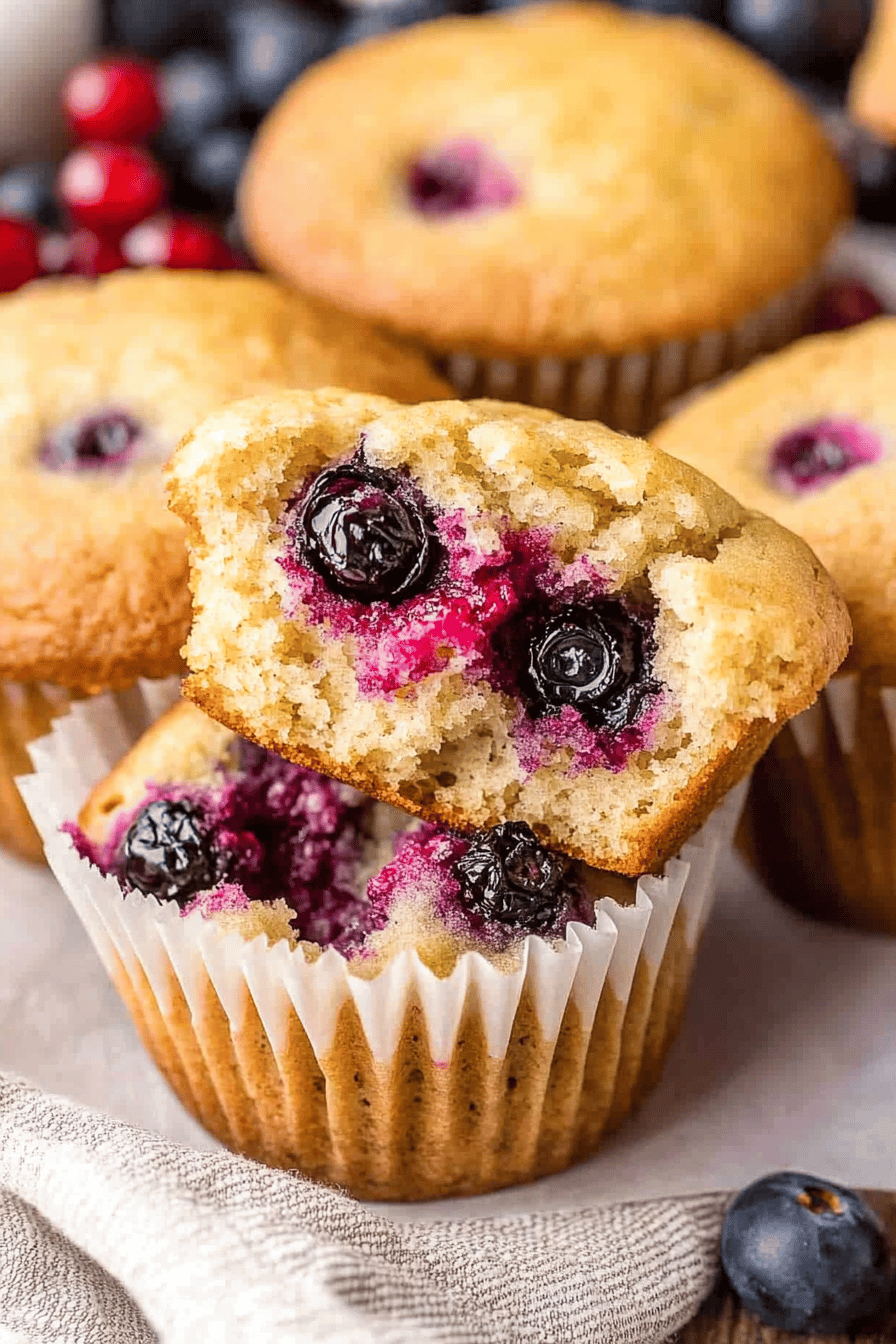 Blackberry Muffins Recipe ingredients