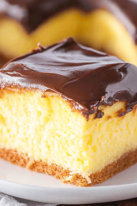 Boston Cream Poke Cake