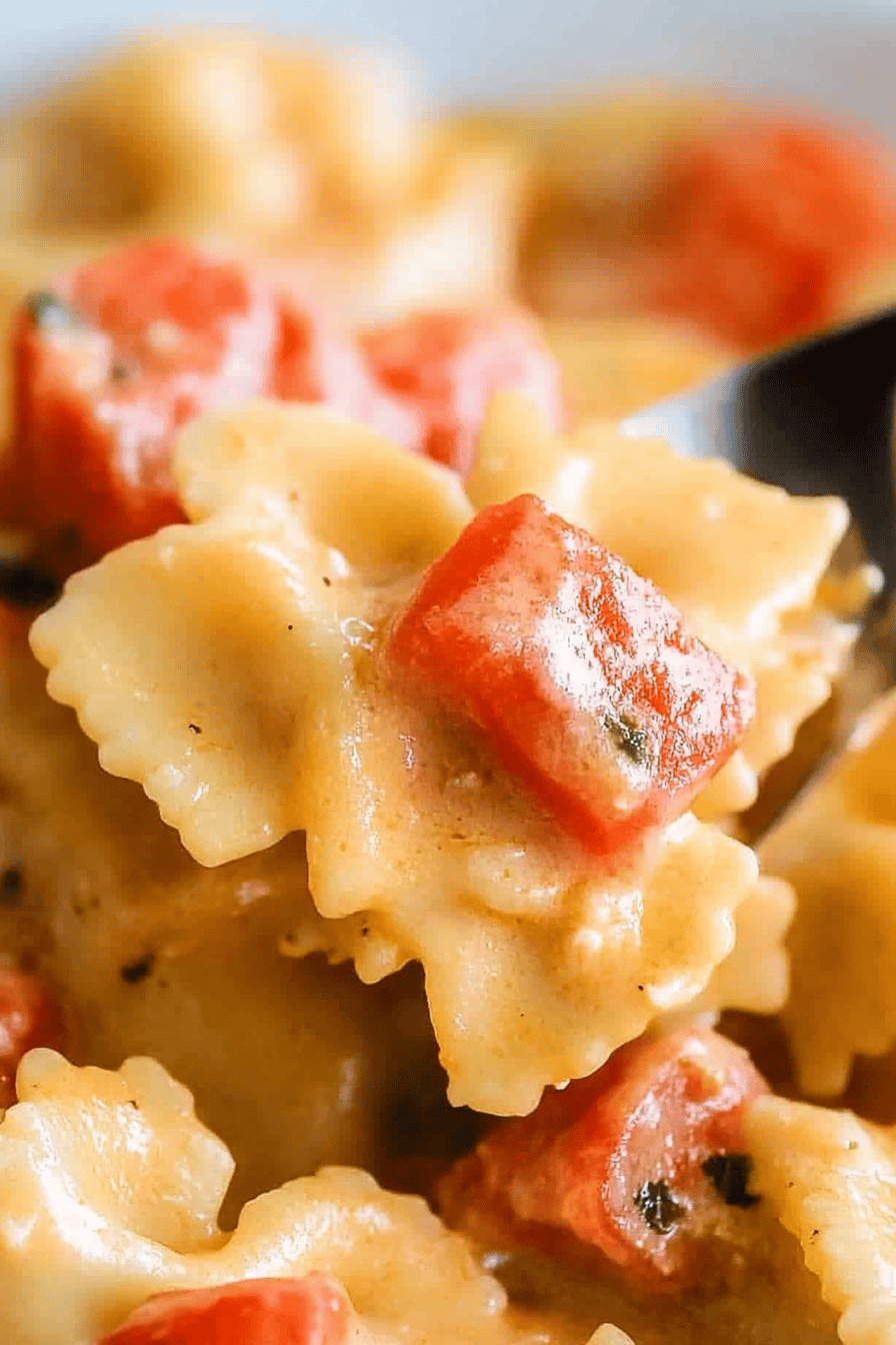 Bow-Tie Pasta Recipes Final Dish Presentation