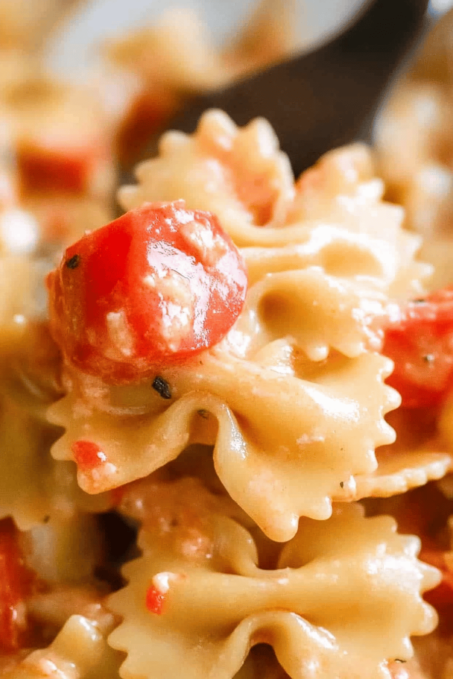 Bow-Tie Pasta Recipes Final Dish Presentation