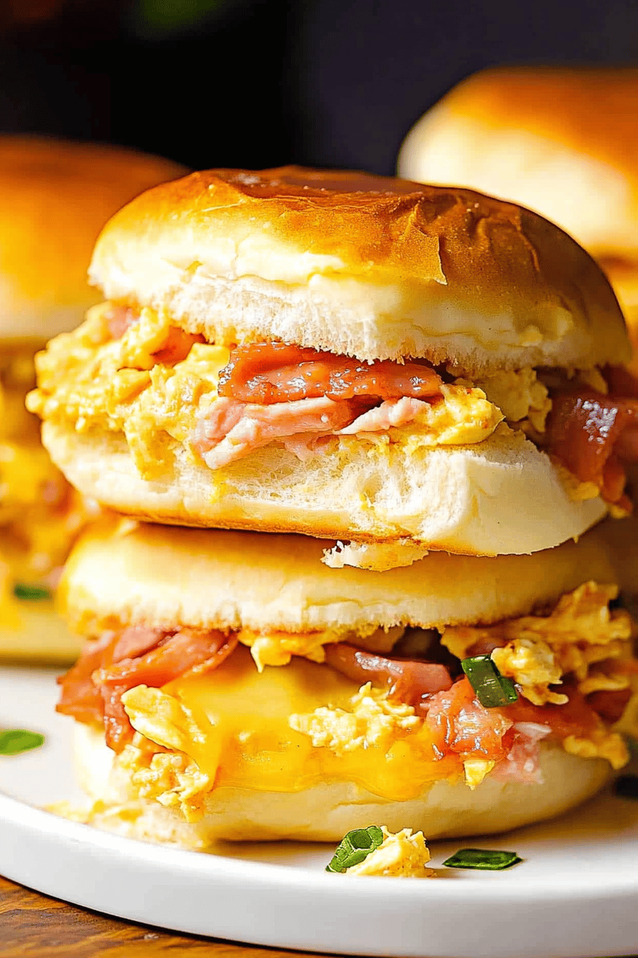 Breakfast Sliders Final Dish Presentation