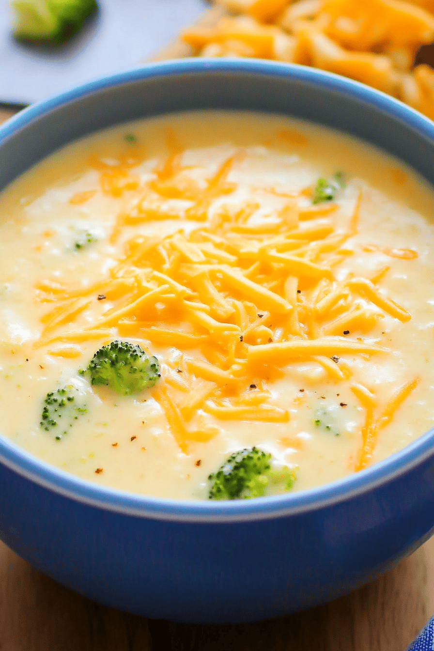 Broccoli Cheese Soup Chicken Final Dish Presentation