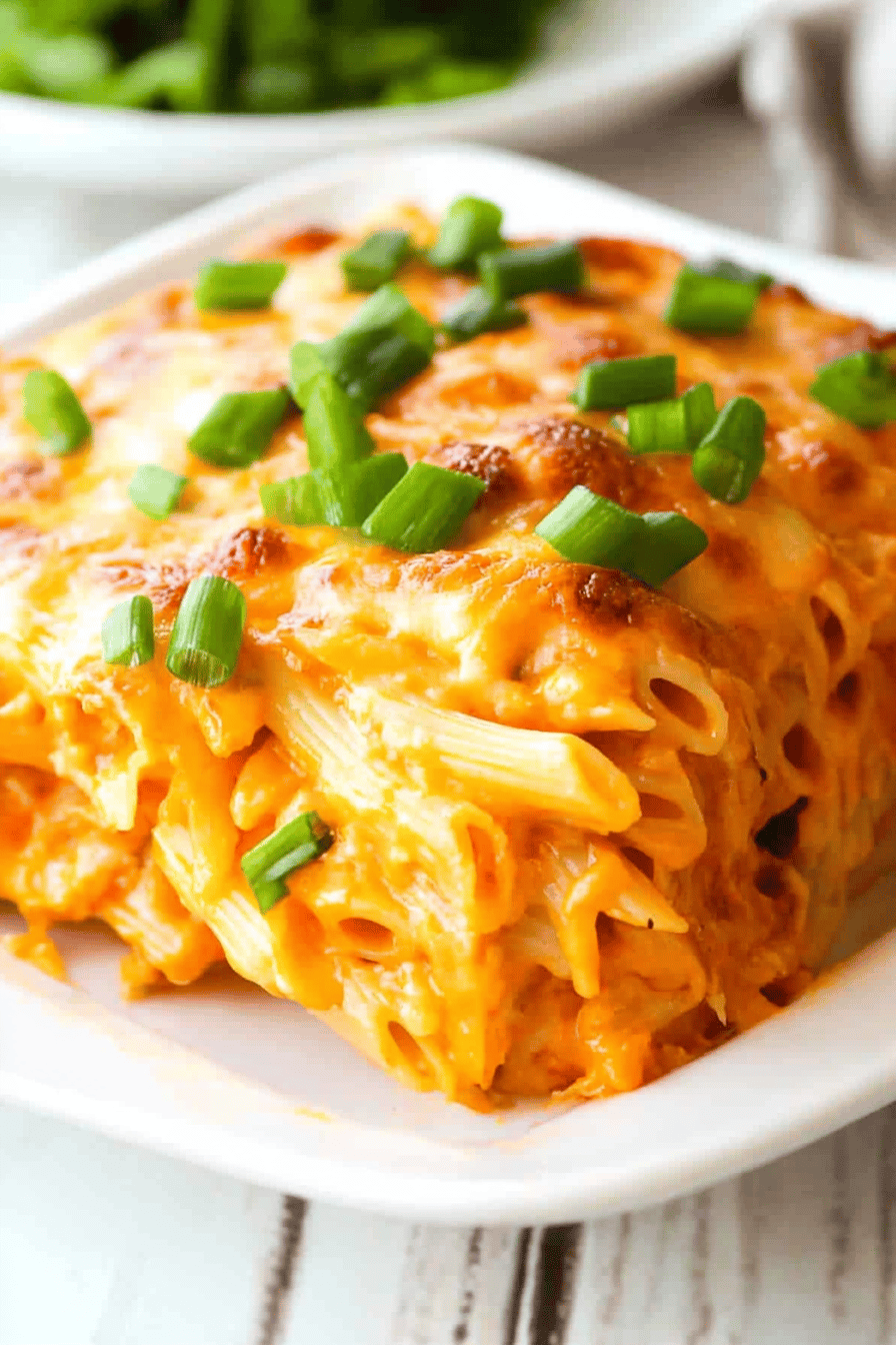Buffalo Chicken Pasta Bake ingredients