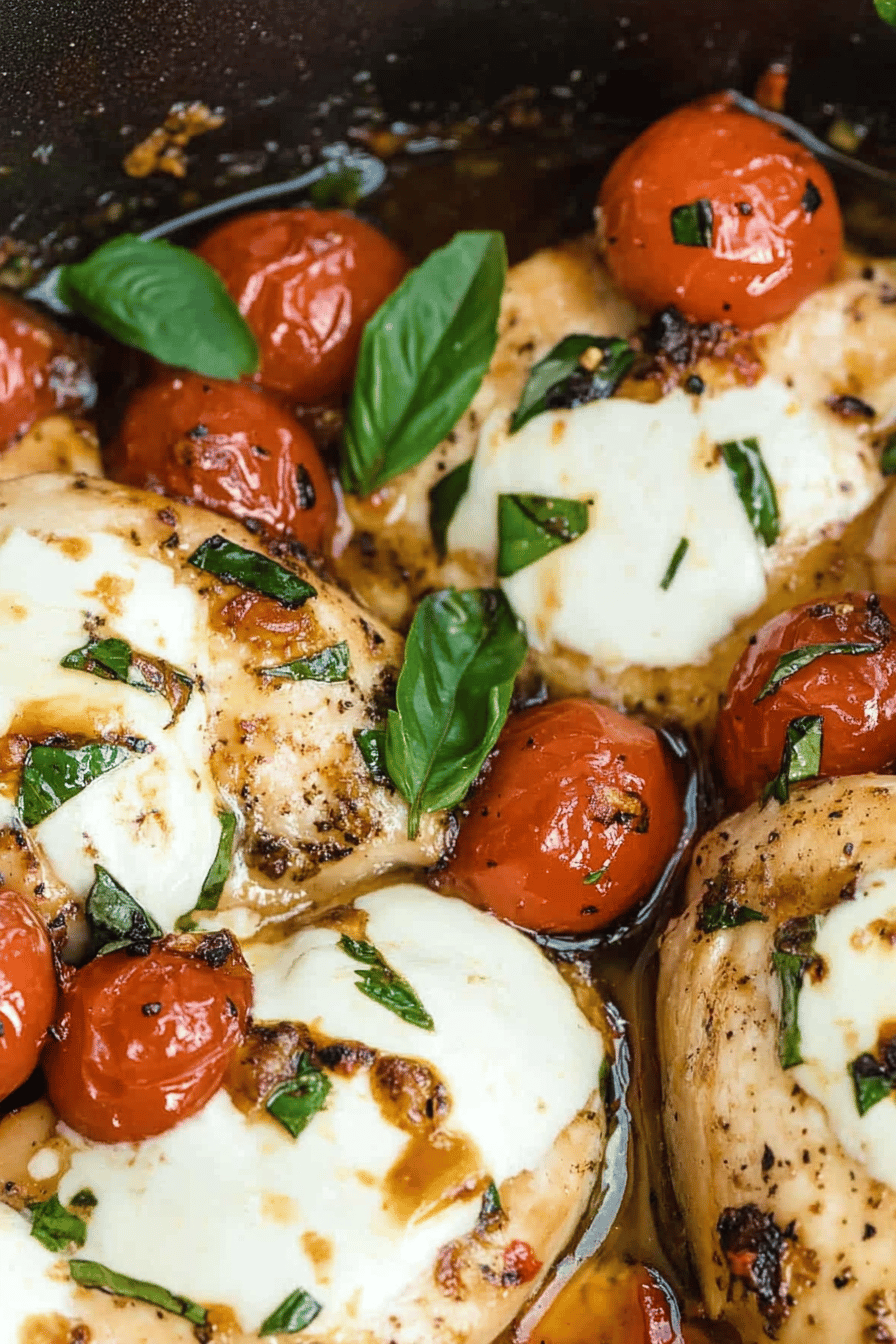 Caprese Chicken Recipe Final Dish Presentation