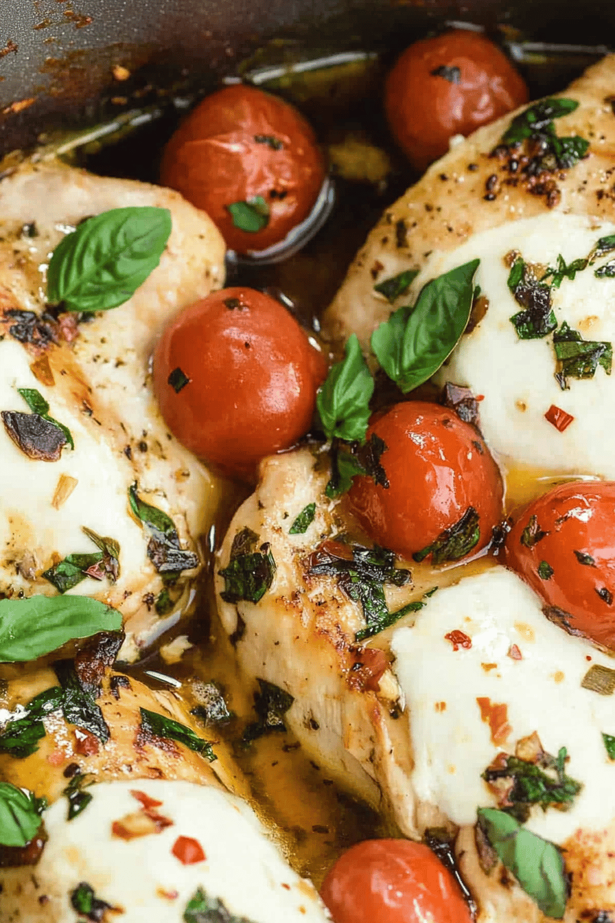 Caprese Chicken Recipe Final Dish Presentation