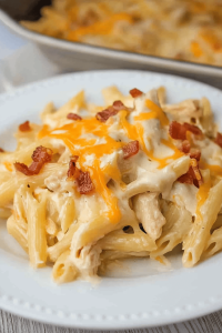 Cheddar Bacon Ranch Chicken Pasta
