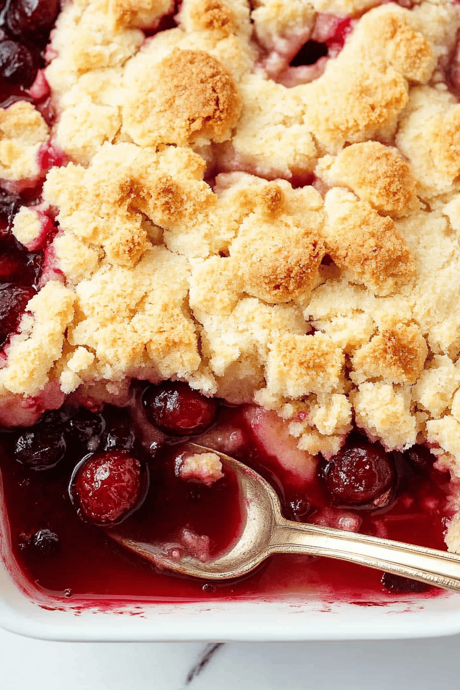 Cherry Cobbler Recipe Final Dish Presentation